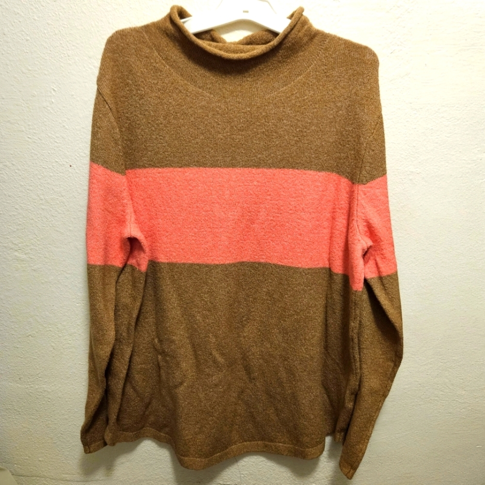2/$6 Old navy pink and brown sweater XL